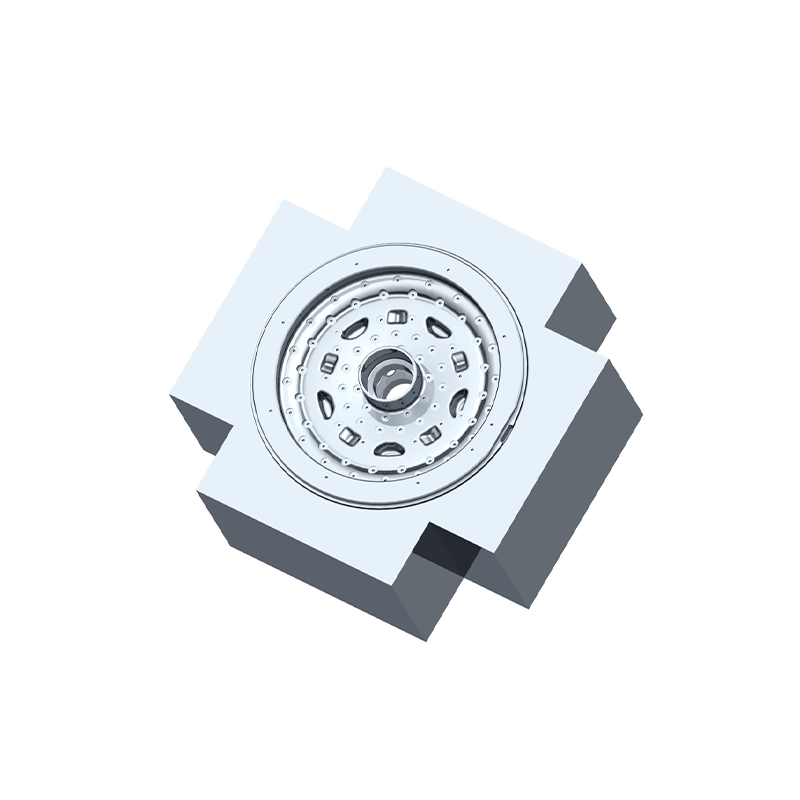 Pyörän napaan kiinnitetty vesijäähdytteinen matalapainemuotti